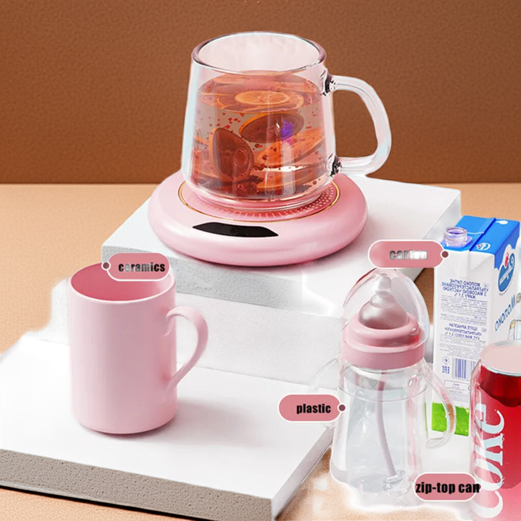 1PC Thermostatic Heating Coaster USB Home Heating Coaster 3-speed Adjustment Heating 55 Degrees Constant Temperature