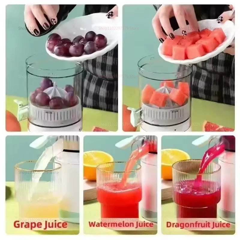 7.4V Portable Electric Juicer USB Rechargeable Fruit Blender For Orange Lemon Juicing Household Personal Juice Squeezer Mixer - elia