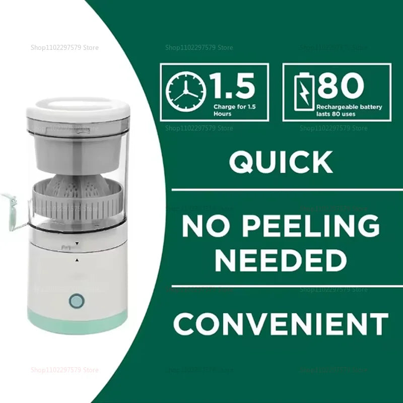 7.4V Portable Electric Juicer USB Rechargeable Fruit Blender For Orange Lemon Juicing Household Personal Juice Squeezer Mixer - elia