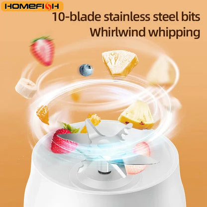 500ML Portable Electric Blender 40W USB Rechargeable Cordless Juicer High Powerful Juicer Cup For Smoothie Milkshake