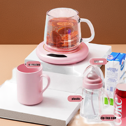 1PC Thermostatic Heating Coaster USB Home Heating Coaster 3-speed Adjustment Heating 55 Degrees Constant Temperature