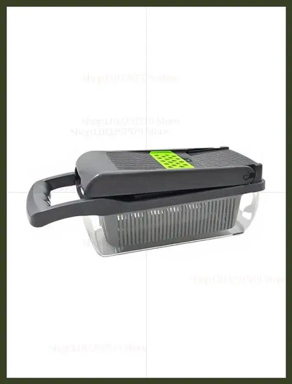 Household Vegetable Slicer and Food Chopper Kitchen Tool with Tomato Carrot Onion Grater Shredder for Meal Prep and Cooking