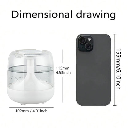 650ML Portable Humidifier Air Humidifier Essential Oil Home Bedroom Aroma Diffuser With Colorful Night Lights USB Humidifier