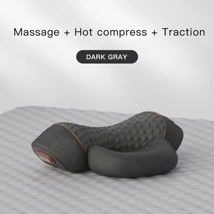 3 In 1 Neck Massager Pillow Electric Cervical Pillow Lifting Traction Relax Hot Compress Vibration Massage Neck Pain Relief