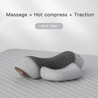3 In 1 Neck Massager Pillow Electric Cervical Pillow Lifting Traction Relax Hot Compress Vibration Massage Neck Pain Relief