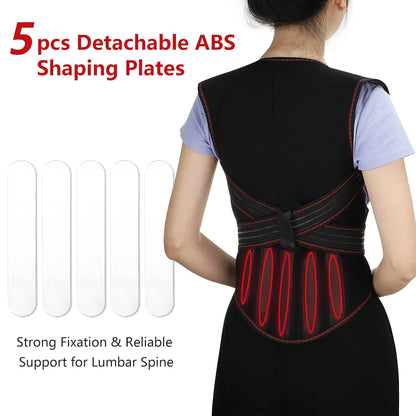 Self Heating Back Support Waist Brace Magnetic Heating Corrector Belt Back Posture Corrector Spine Back Lumbar Belt N Neck Brace